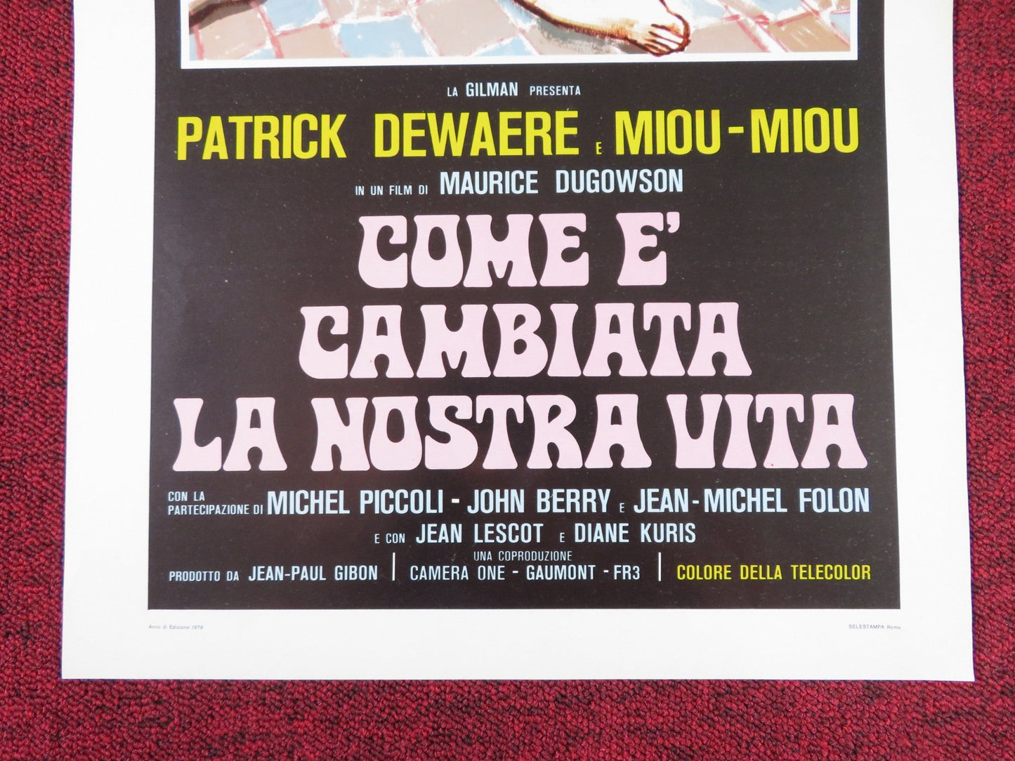 COME E' CAMBIATA LA NOSTRA VITA ITALIAN LOCANDINA POSTER PATRICK DEWAERE 1978 Rendezvous Cinema Movie posters