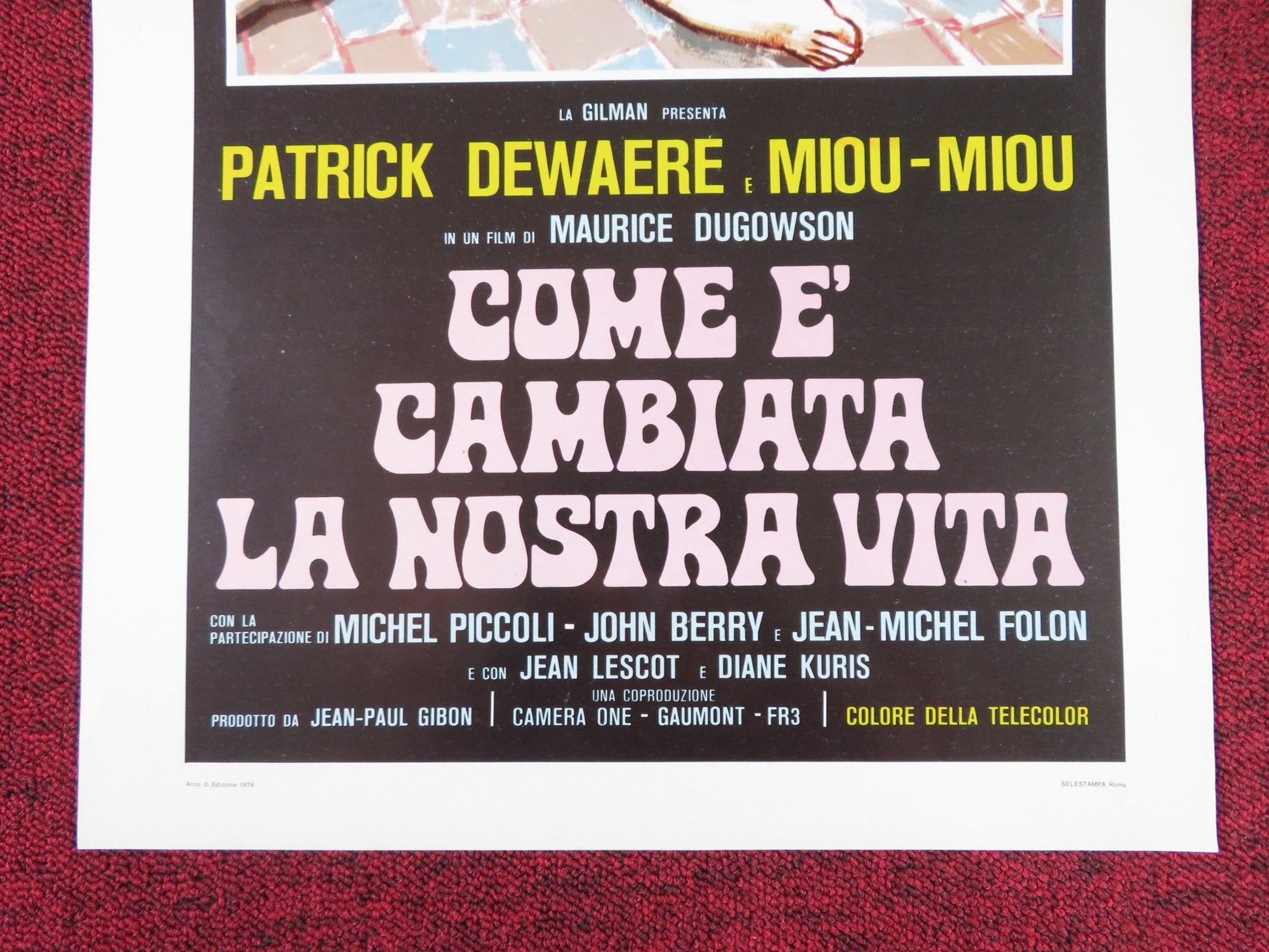 COME E' CAMBIATA LA NOSTRA VITA ITALIAN LOCANDINA POSTER PATRICK DEWAERE 1978 Rendezvous Cinema Movie posters