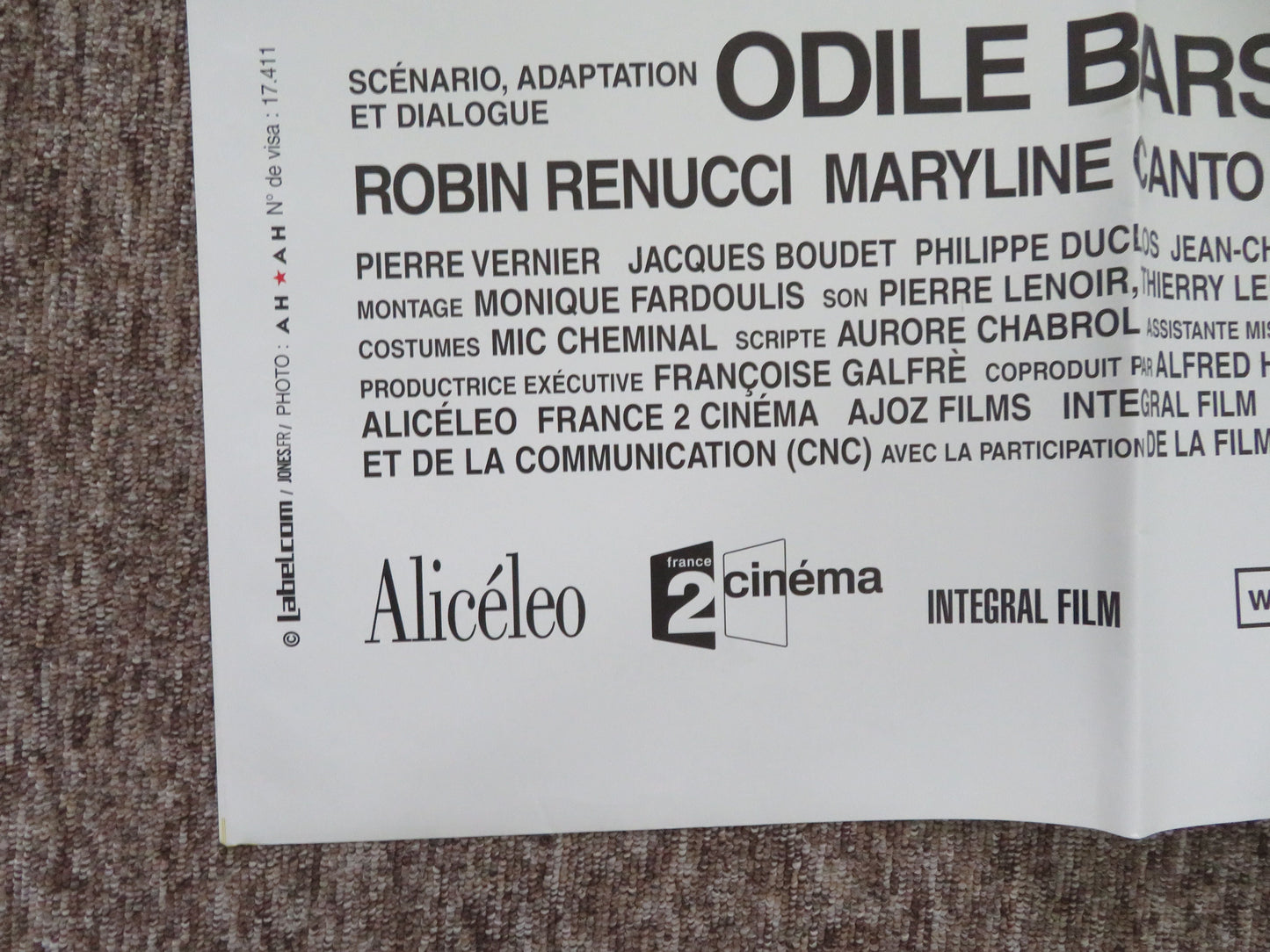 Comedy of Power French Grande Poster Isabelle Huppert Francois Berleand 2006 Movie posters
