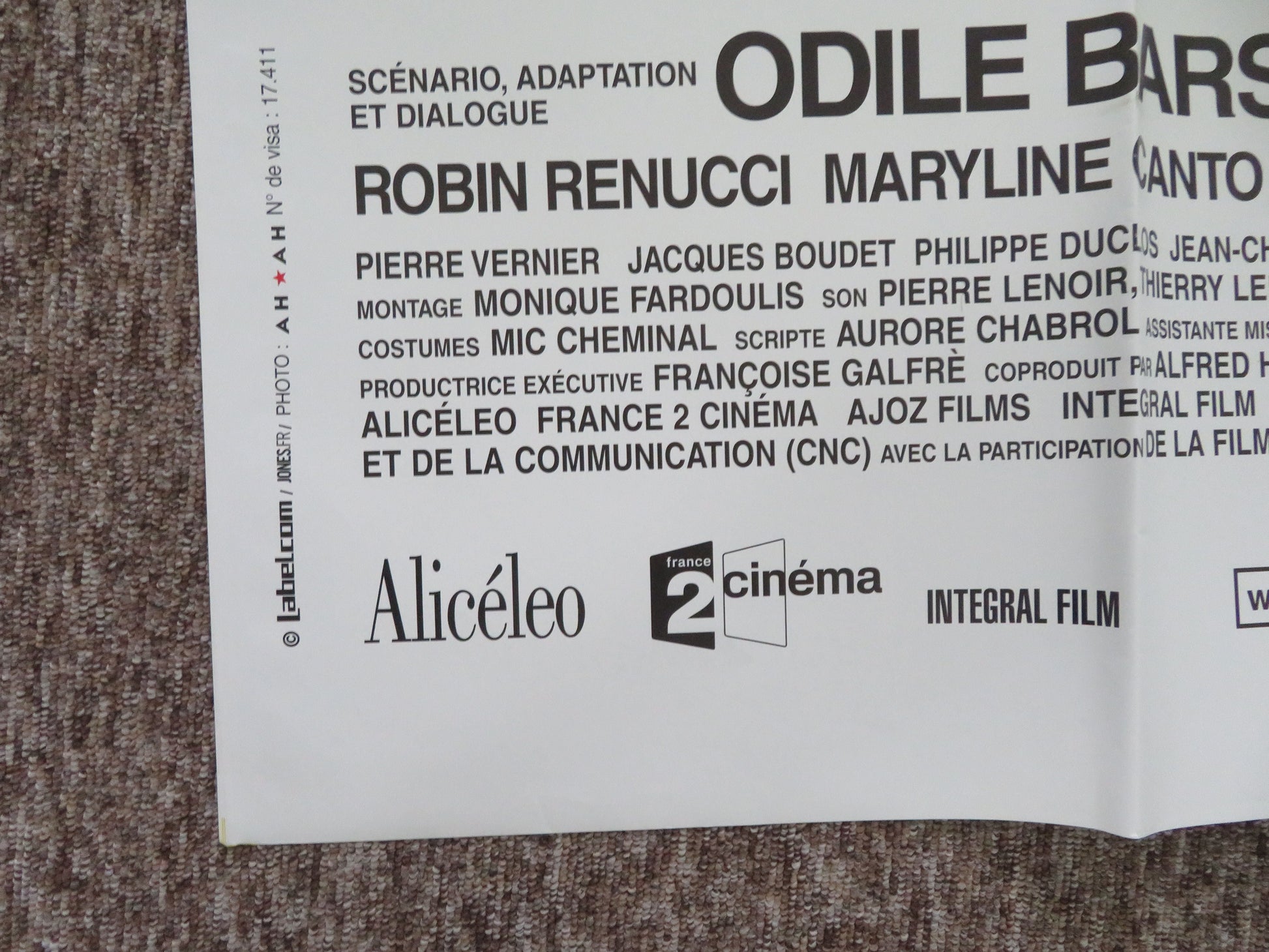 Comedy of Power French Grande Poster Isabelle Huppert Francois Berleand 2006 Movie posters