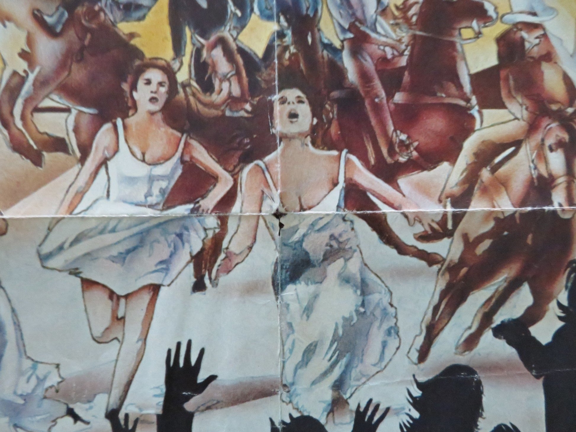 COMIN' AT YA! FOLDED US ONE SHEET POSTER TONY ANTHONY GENE QUINTANO 1981 Movie posters