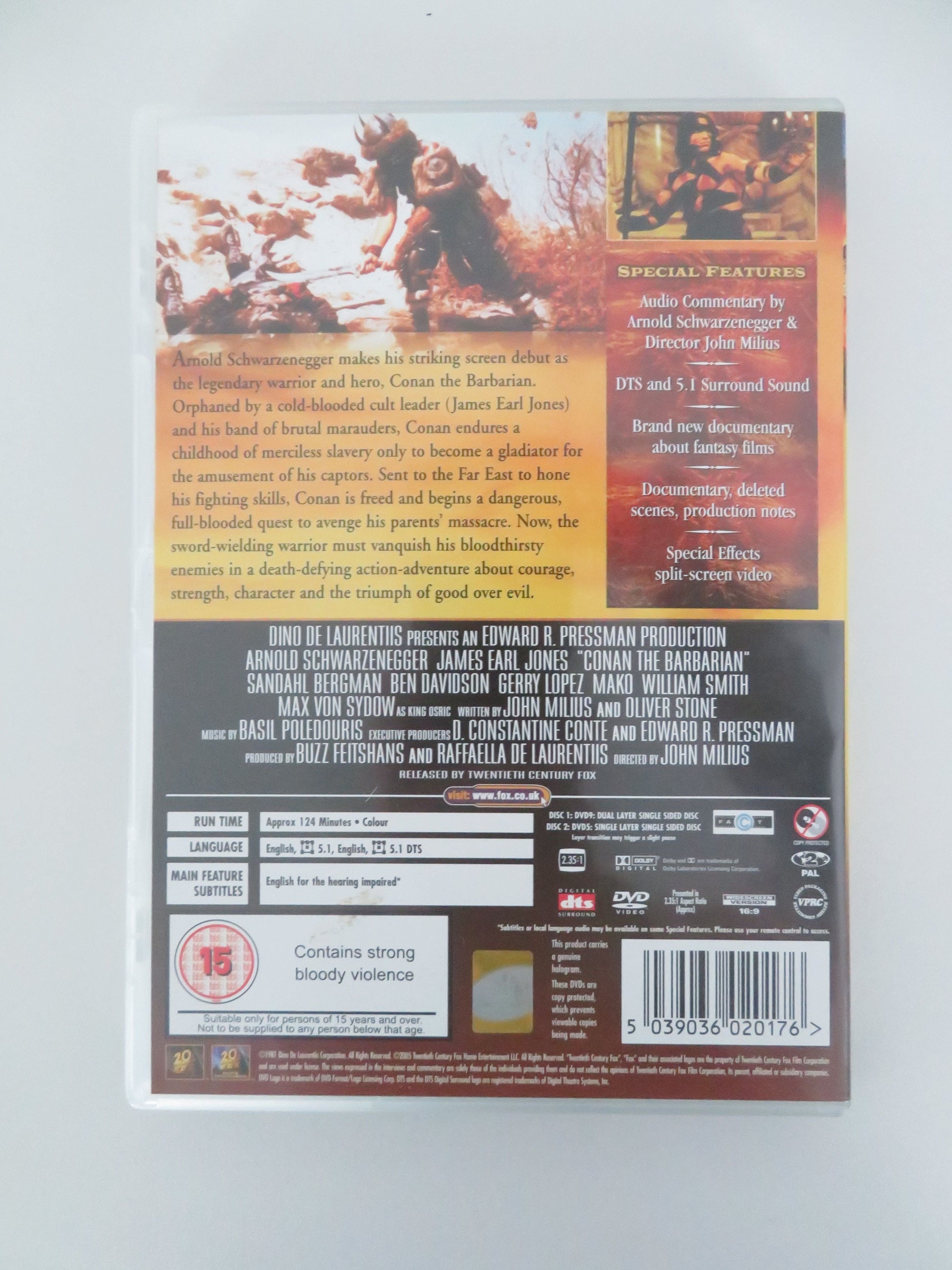 Conan The Barbarian - 2 Disc Special Edition (DVD) 1982 Region 2 Movie posters