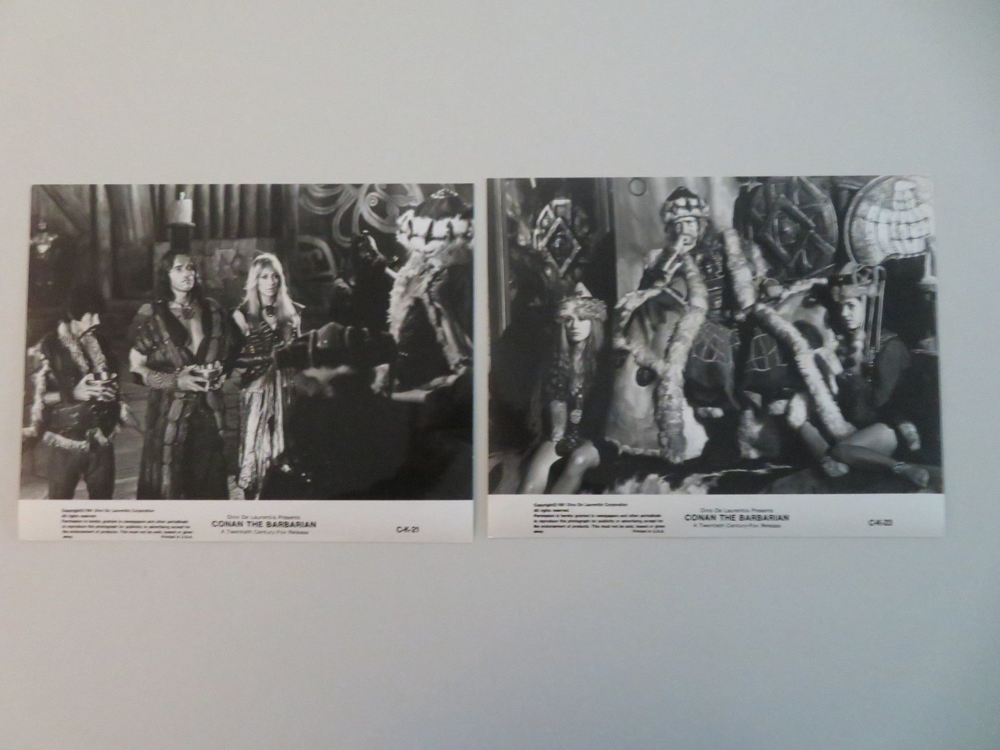 CONAN THE BARBARIAN - B MOVIE STILL PHOTO LOT OF 13 ARNOLD SCHWARZENEGGER 1981 Movie posters