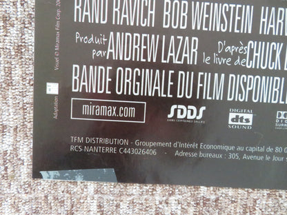 Confessions of a Dangerous Mind French Grande Poster Sam Rockwell 2002 Movie posters