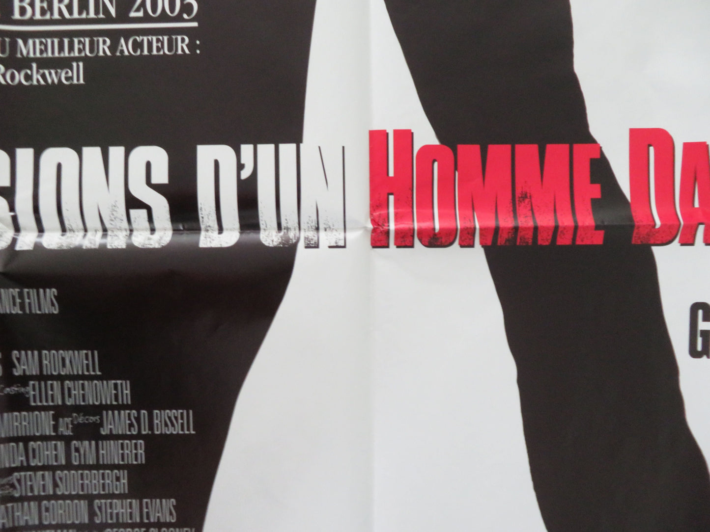Confessions of a Dangerous Mind French Grande Poster Sam Rockwell 2002 Movie posters
