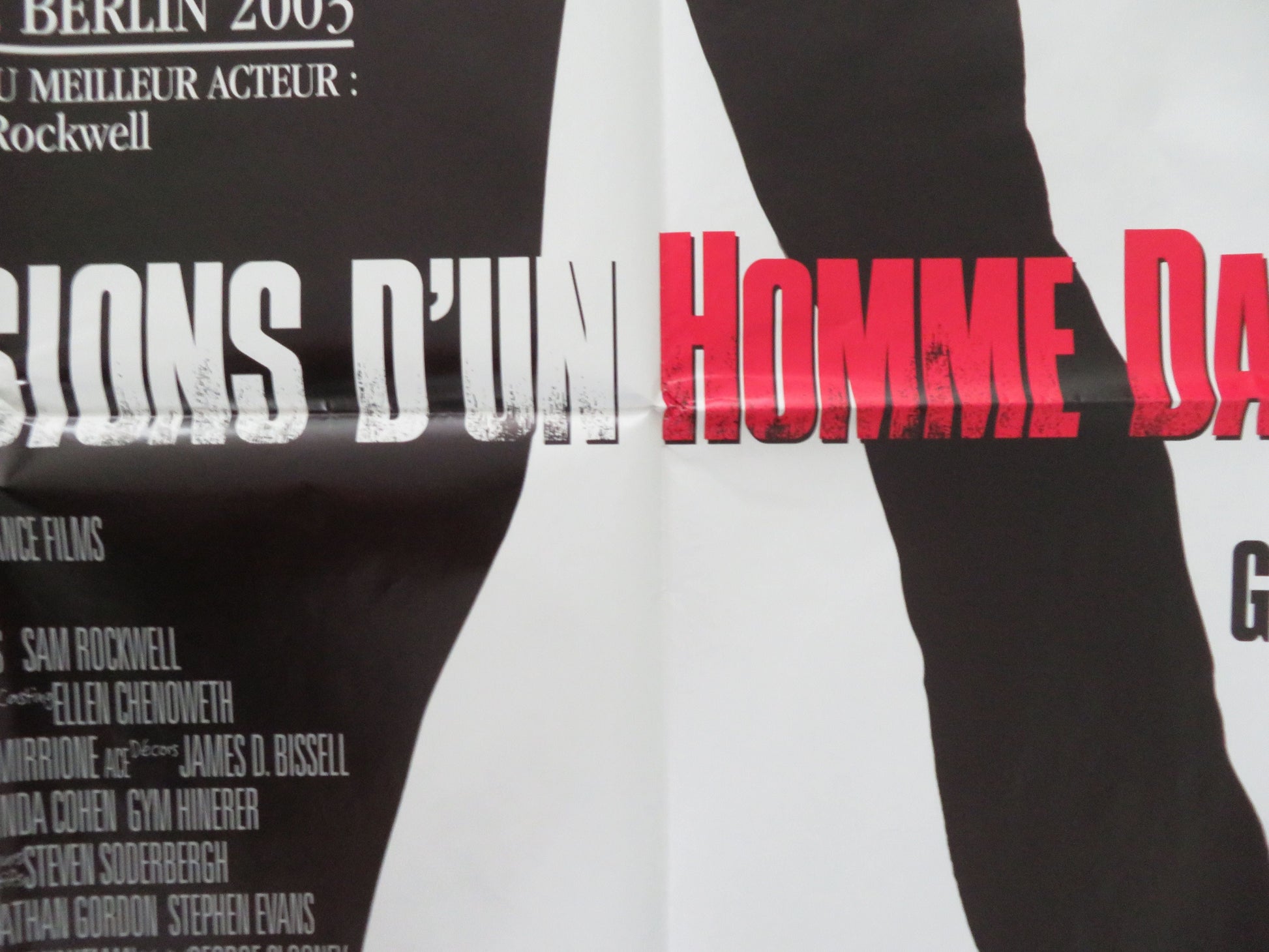 Confessions of a Dangerous Mind French Grande Poster Sam Rockwell 2002 Movie posters
