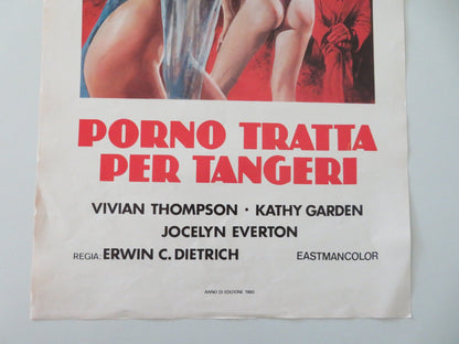 CONFESSIONS OF THE SEX SLAVES ITALIAN LOCANDINA POSTER VIVIAN THOMPSON 1980 Movie posters