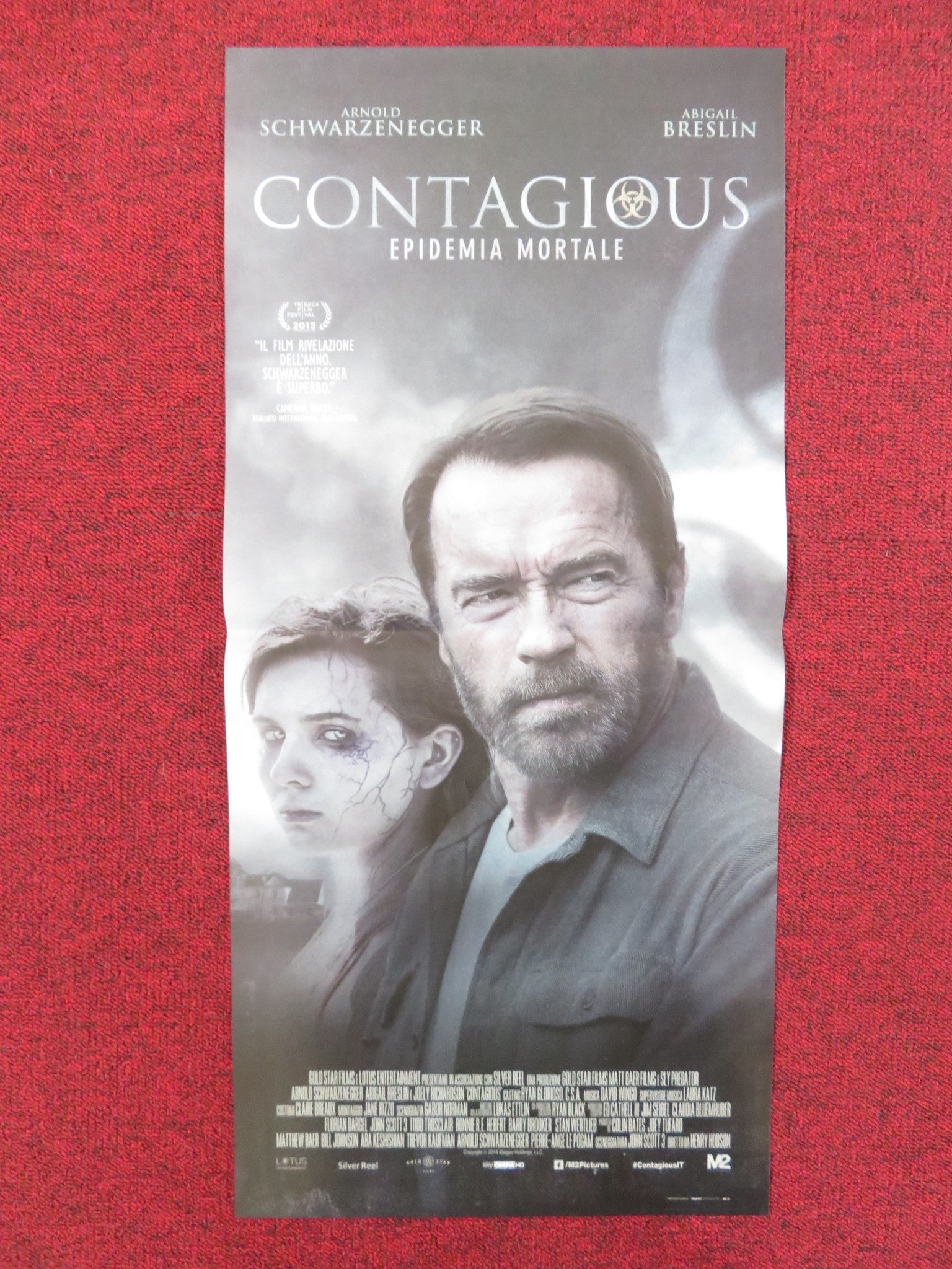 CONTAGIOUS - EPIDEMIA MORTALE ITALIAN LOCANDINA POSTER SCHWARZENEGGER 2015 Rendezvous Cinema Movie posters
