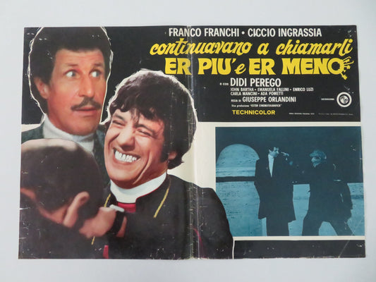 Continuavano a chiamarli... er piu er meno - B Italian Fotobusta Poster 1972 Movie posters