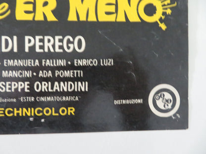 Continuavano a chiamarli... er piu er meno - C Italian Fotobusta Poster 1972 Movie posters