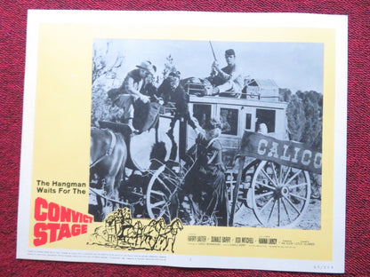 CONVICT STAGE US LOBBY CARD FULL SET HARRY LAUTER DONALD BARRY 1965 Rendezvous Cinema Movie posters
