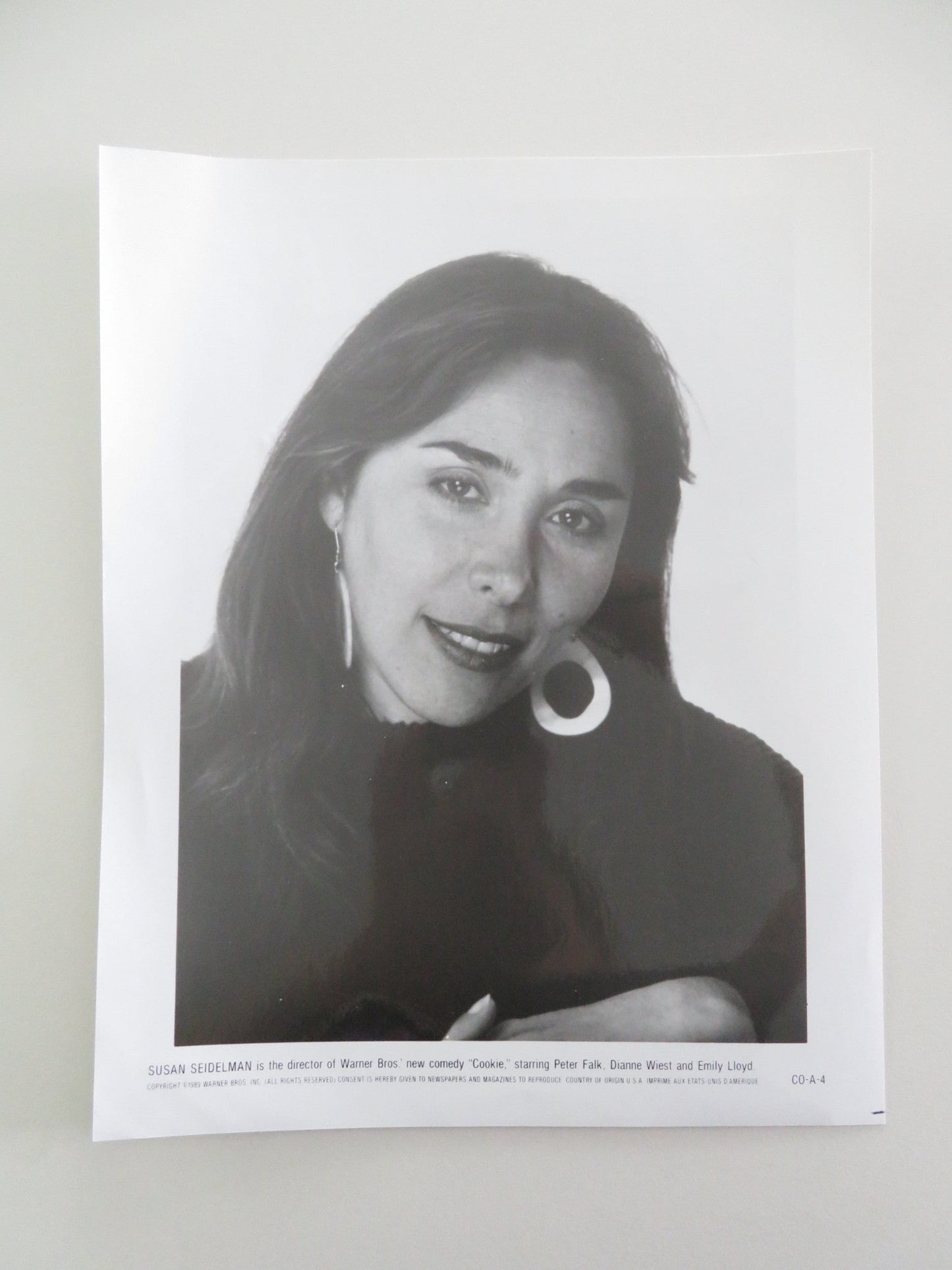 COOKIE MOVIE STILL PHOTO SUSAN SEIDELMAN PETER FALK 1989 Movie posters