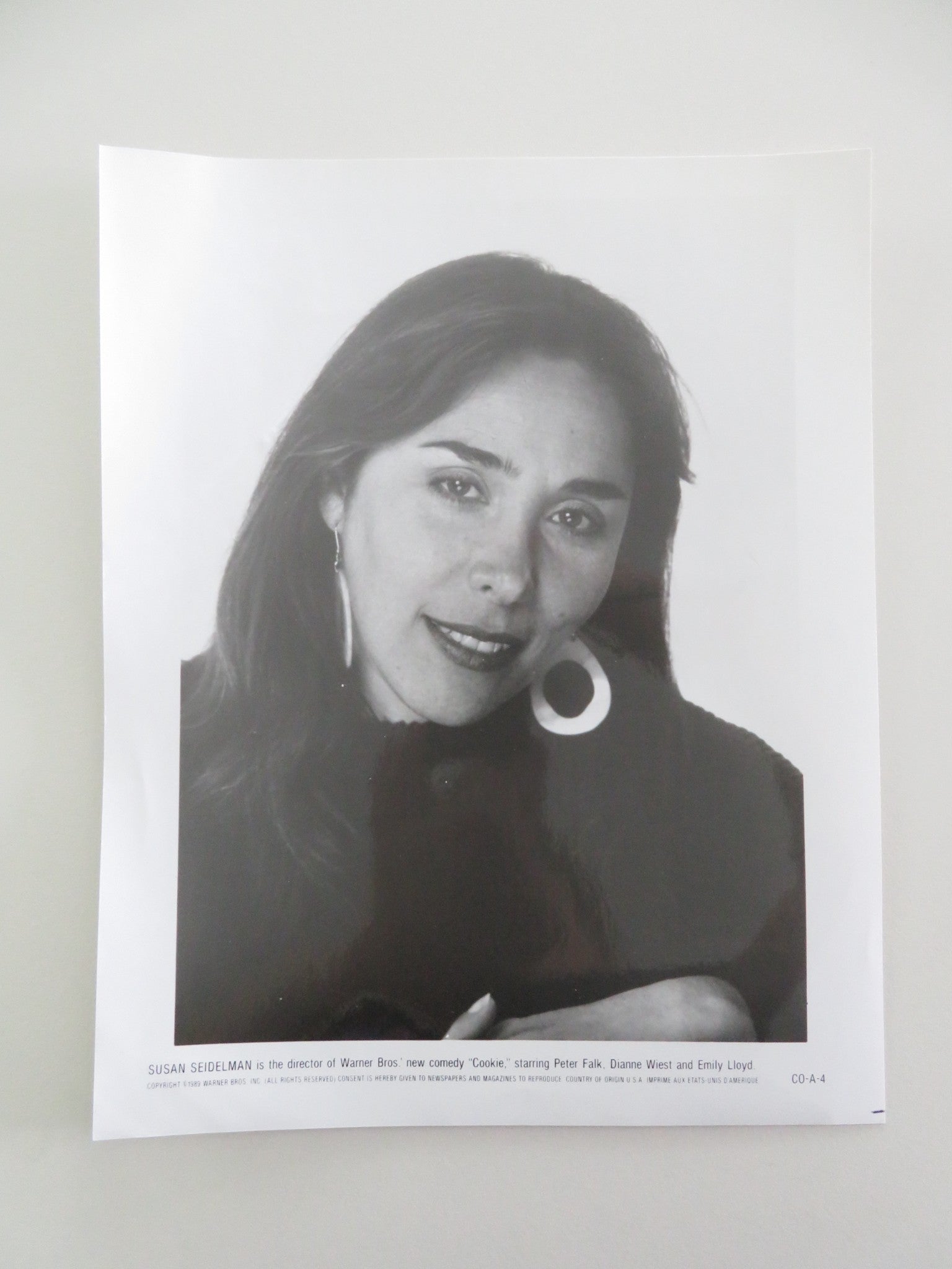 COOKIE MOVIE STILL PHOTO SUSAN SEIDELMAN PETER FALK 1989 Movie posters