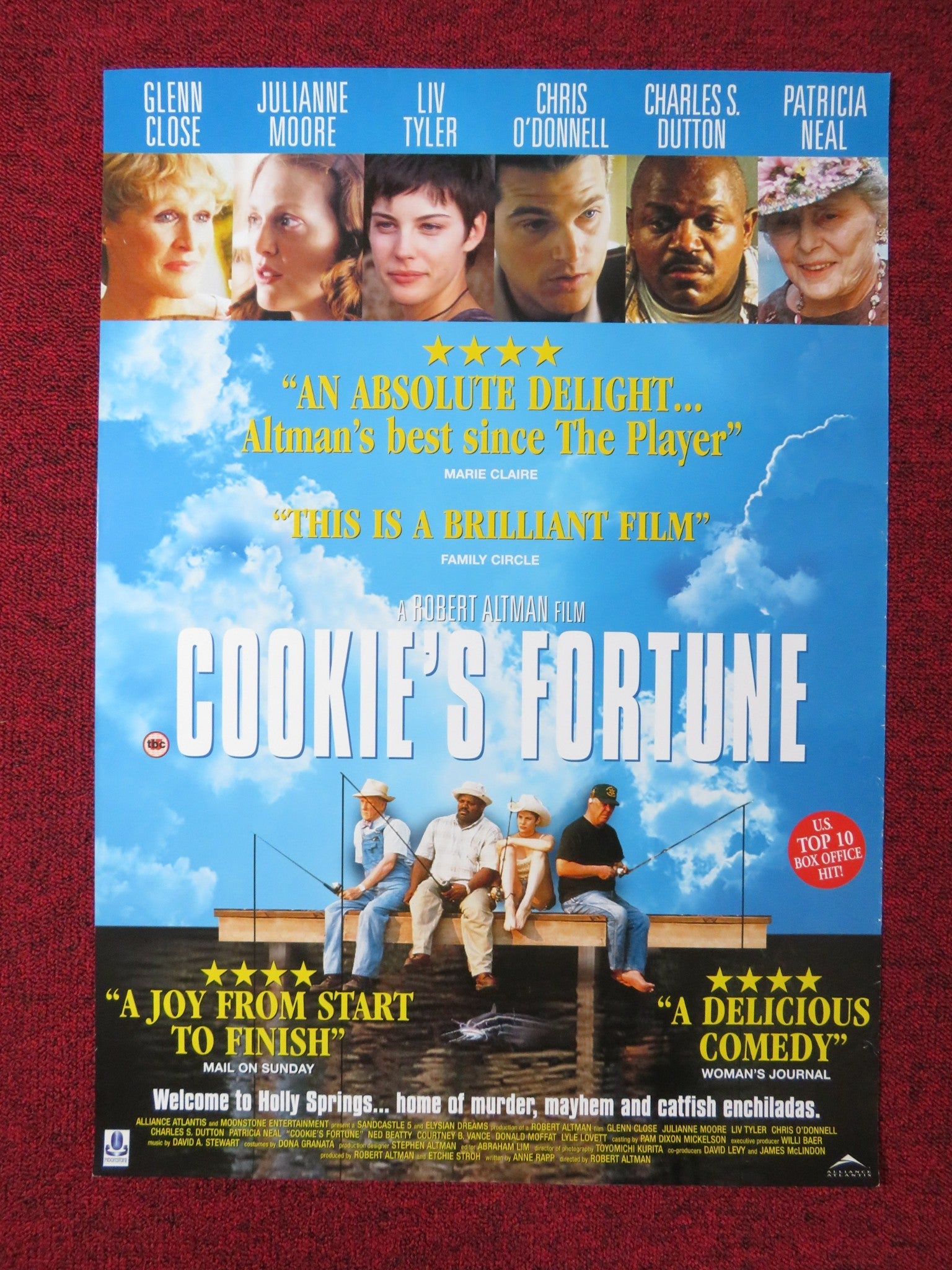 COOKIE'S FORTUNE VHS VIDEO POSTER GLENN CLOSE JULIANNE MOORE 1999 Rendezvous Cinema Movie posters