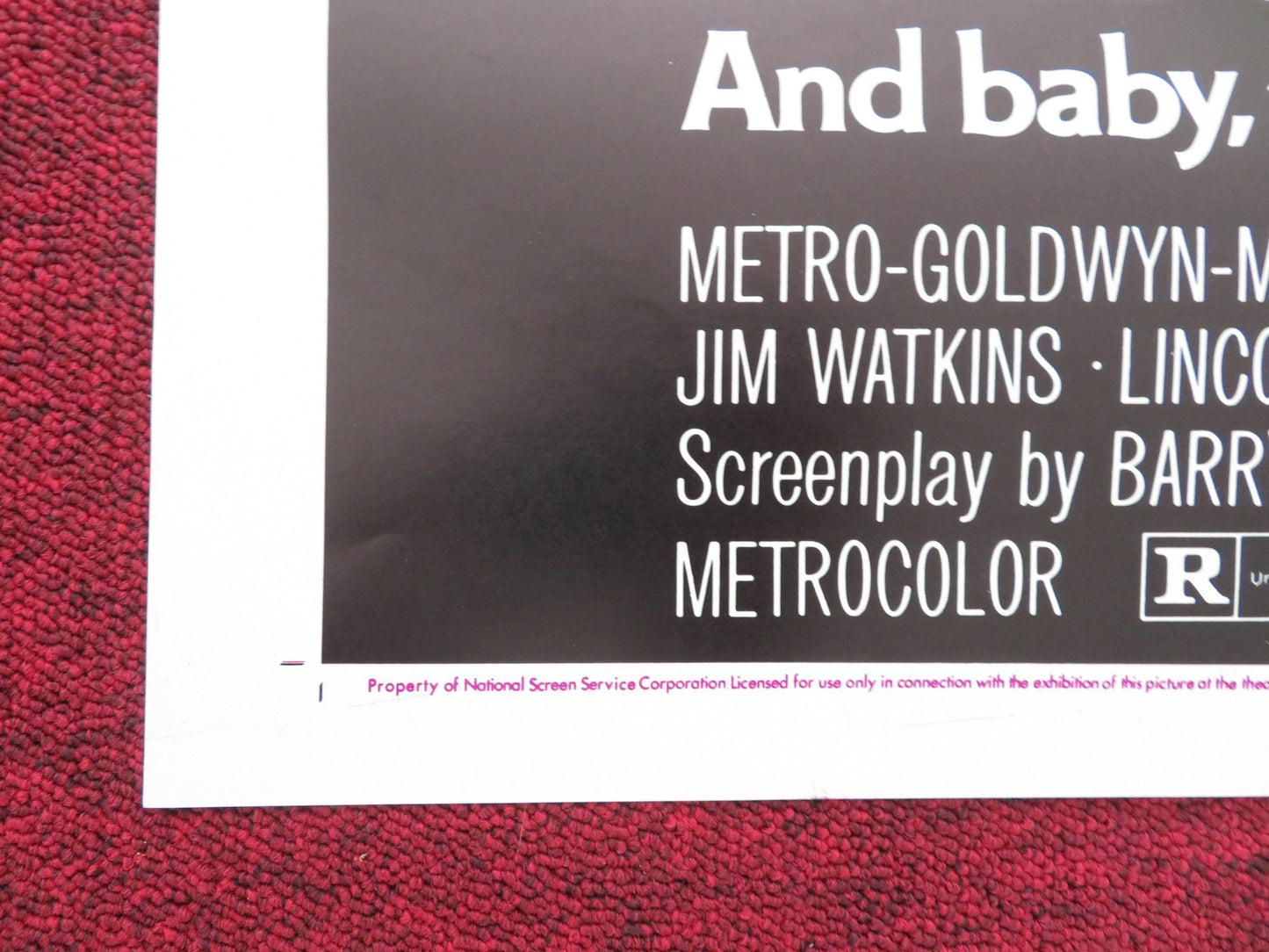 Cool Breeze - b Folded US One Sheet Poster Thalmus Rasulala Judy Pace 1972 Movie posters