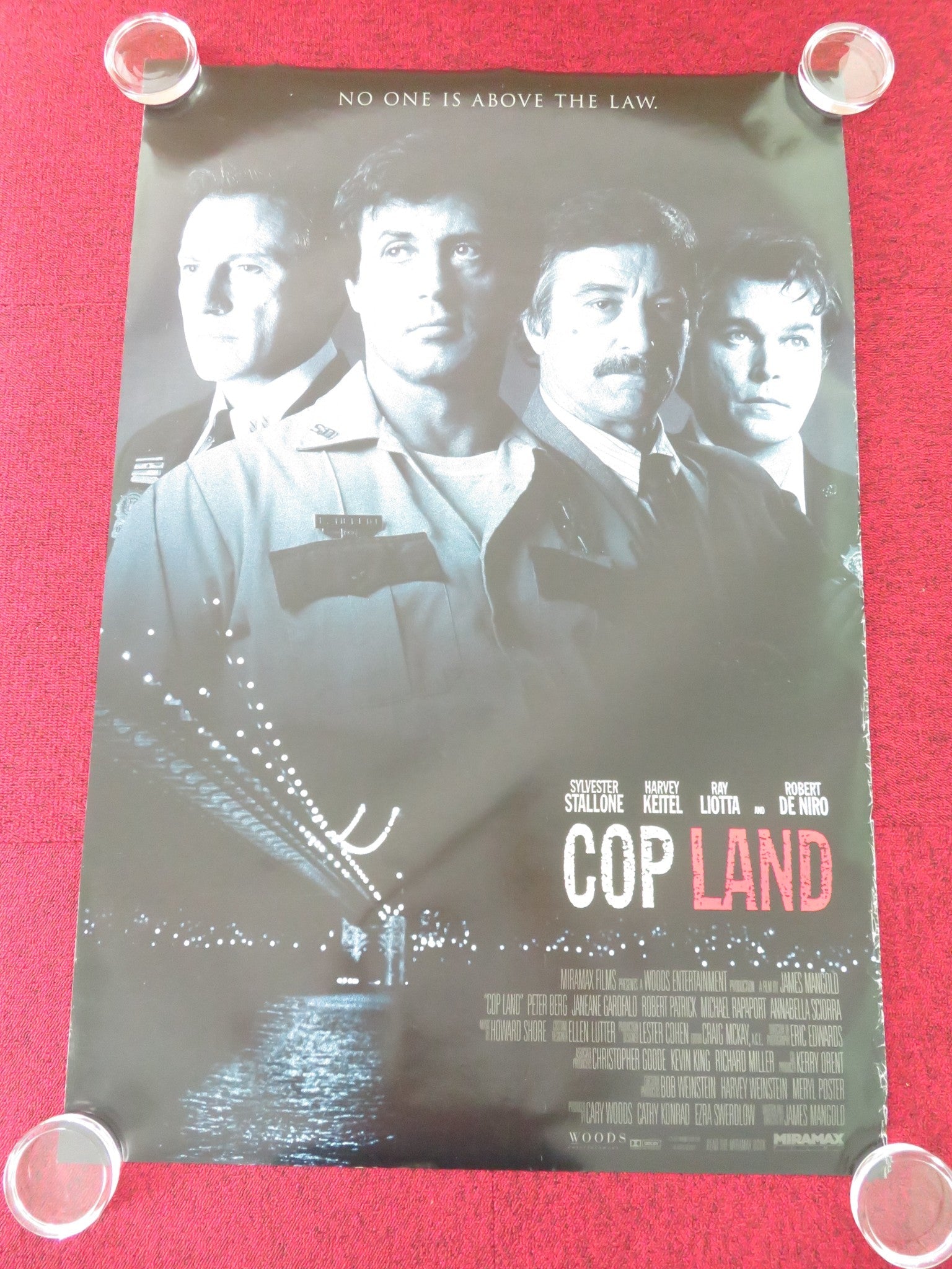 COP LAND US ONE SHEET ROLLED POSTER SYLVESTER STALLONE ROBERT DE NIRO 1997 Movie posters