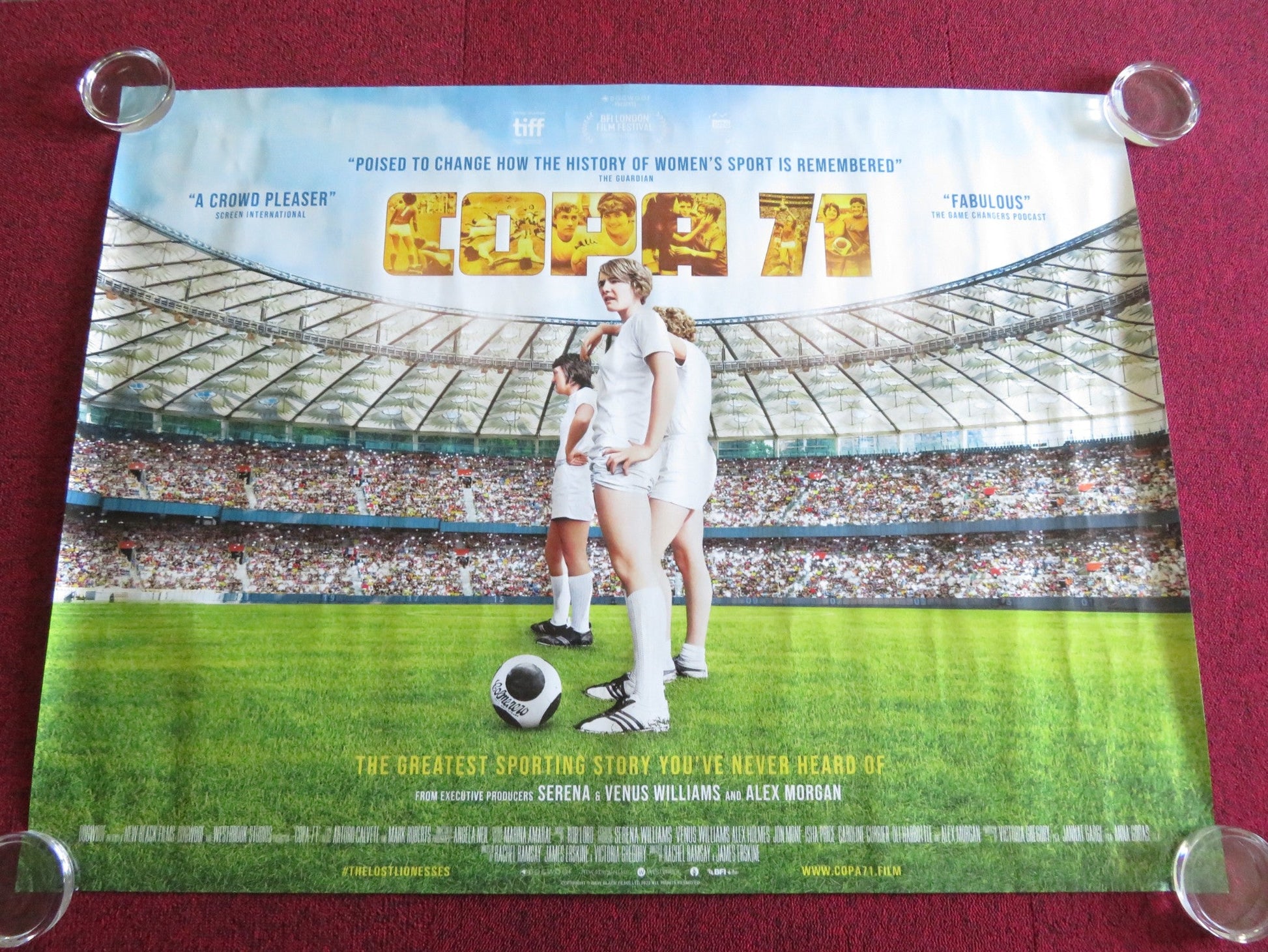 COPA 71 UK QUAD ROLLED POSTER ELVIRA ARACEN JANICE BARTON 2023 Rendezvous Cinema Movie posters