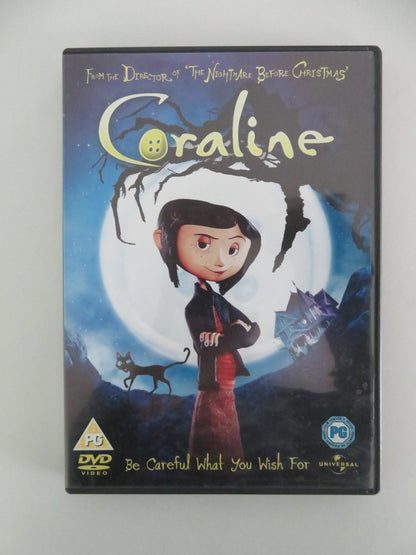 Coraline (DVD) Dakota Fanning Teri Hatcher 2009 Region 2, 4, 5 Movie posters