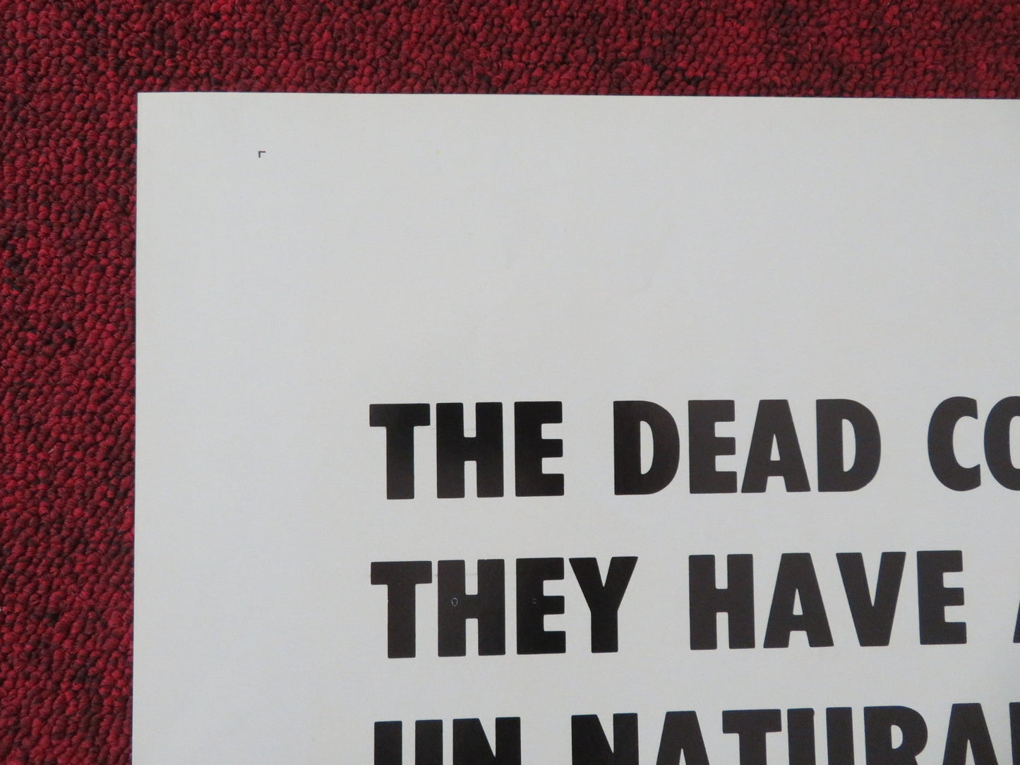 Corpse Eaters Folded US One Sheet Poster Michael Hopkins Ed LeBreton 1974 Movie posters