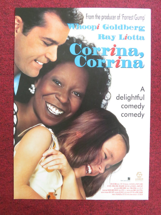 CORRINA, CORRINA VHS VIDEO POSTER WHOOPI GOLDBERG RAY LIOTTA 1994 Rendezvous Cinema Movie posters