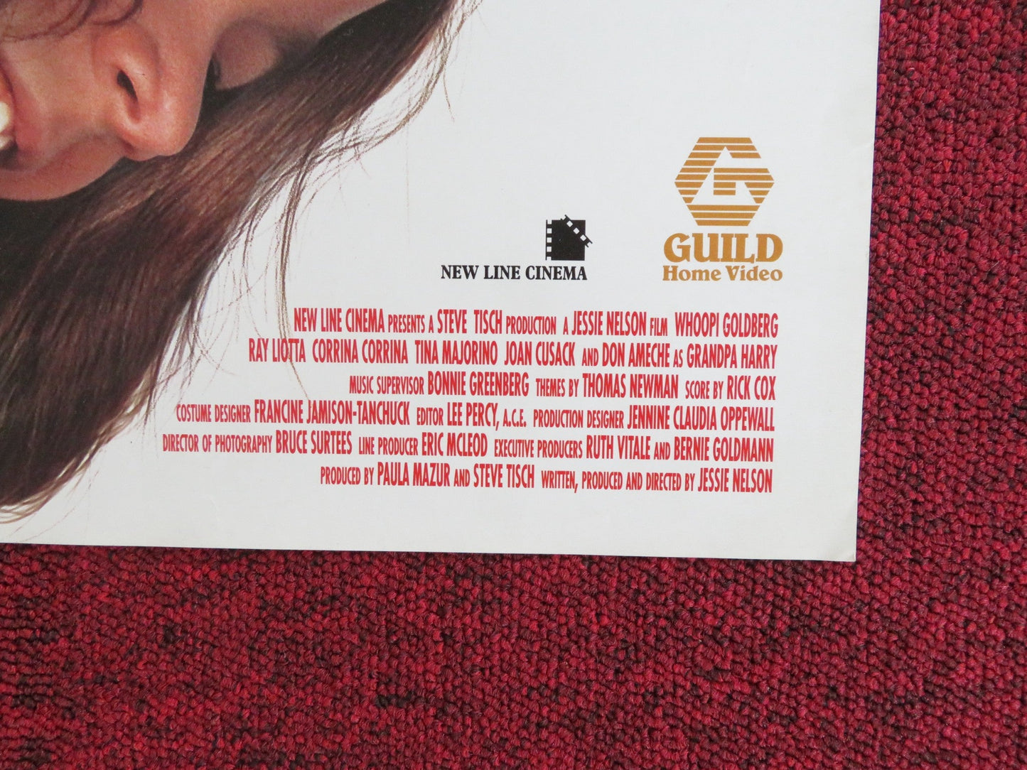 CORRINA, CORRINA VHS VIDEO POSTER WHOOPI GOLDBERG RAY LIOTTA 1994 Rendezvous Cinema Movie posters