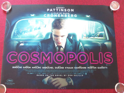 COSMOPOLIS UK QUAD ROLLED POSTER DAVID CRONENBERG ROBERT PATTINSON 2012 Rendezvous Cinema Movie posters