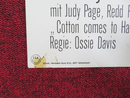 COTTON COMES TO HARLEM GERMAN A1 POSTER FOLDED GODFREY CAMBRIDGE 1971 Rendezvous Cinema Movie posters