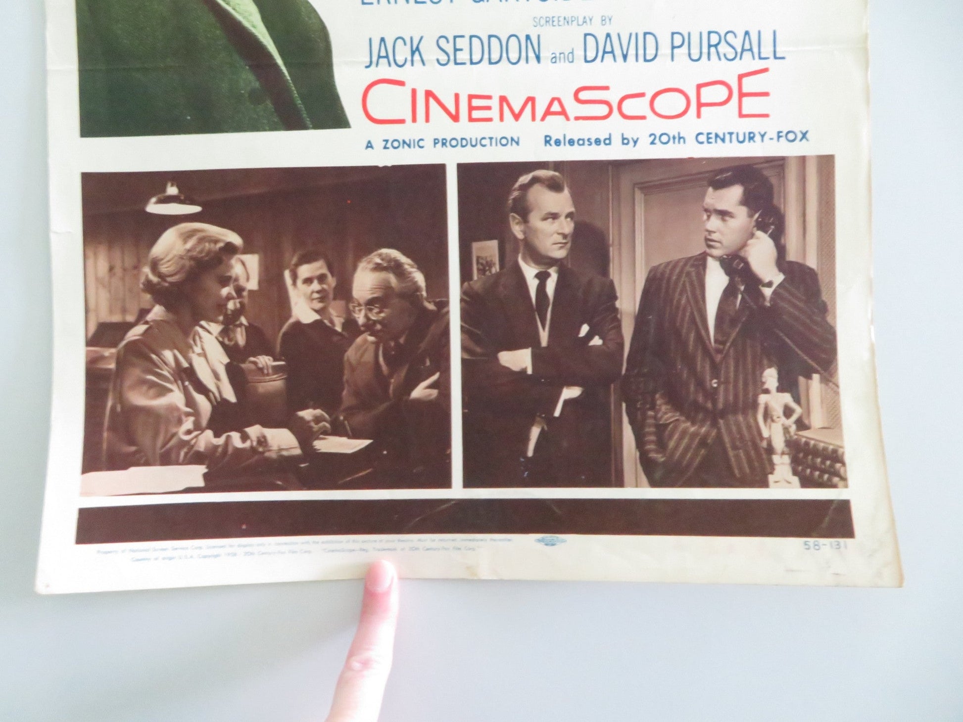 Count Five and Die US Insert Poster Jeffrey Hunter Nigel Patrick 1958 Movie posters