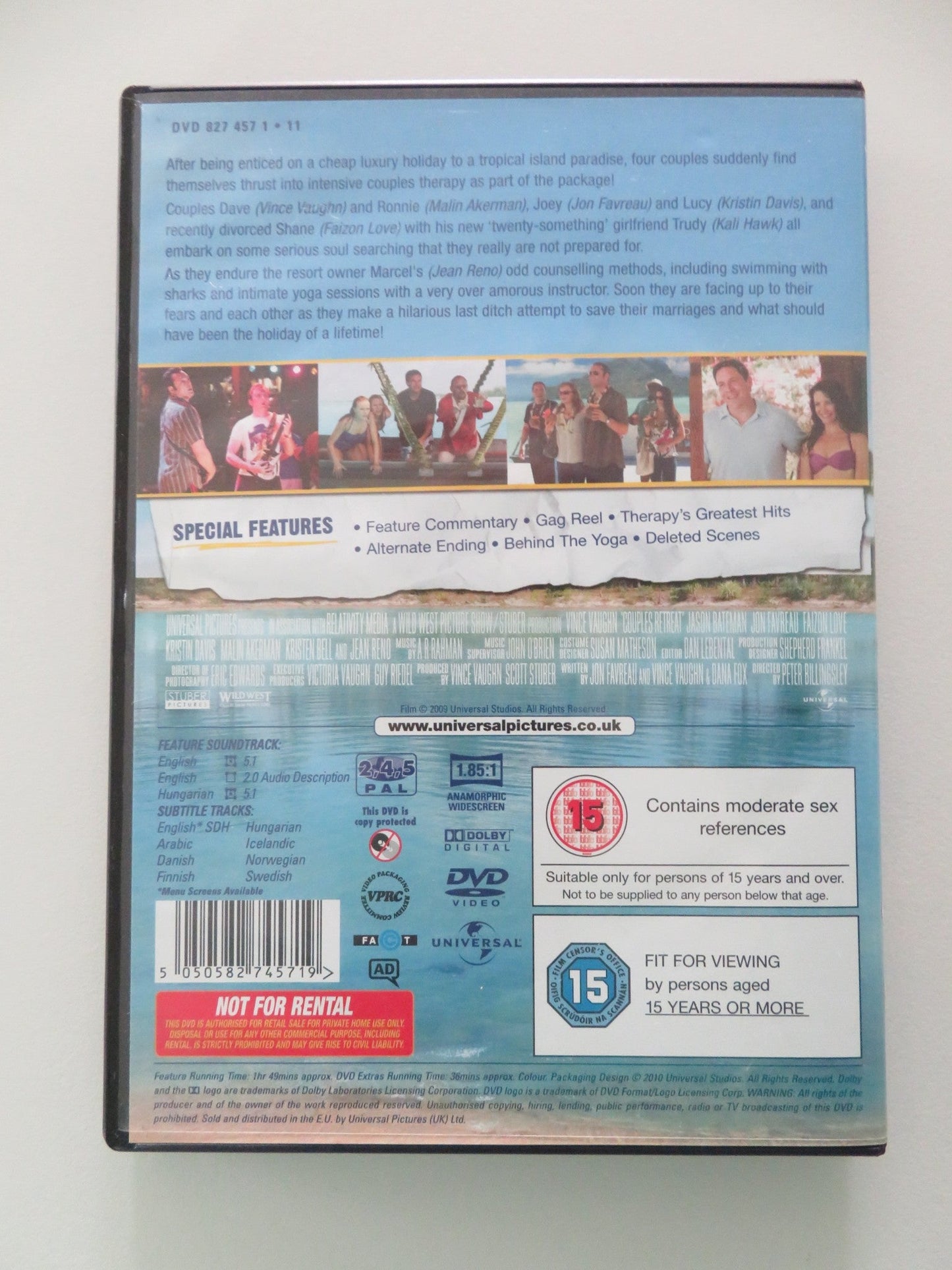 Couples Retreat (DVD) Vince Vaughn Jason Bateman 2009 Region 2, 4, 5 Movie posters