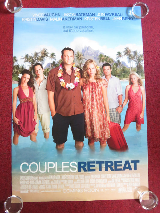 COUPLES RETREAT US ONE SHEET ROLLED POSTER VINCE VAUGHN JASON BATEMAN 2009 Rendezvous Cinema Movie posters