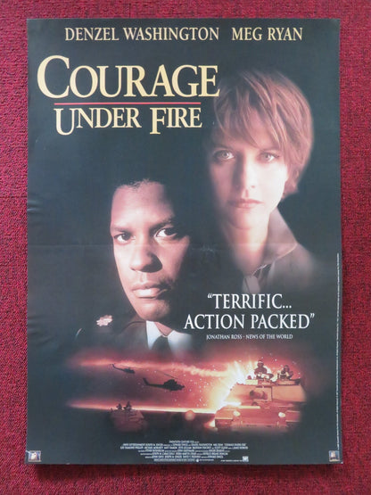 COURAGE UNDER FIRE VHS VIDEO POSTER DENZEL WASHINGTON MEG RYAN 1996 Rendezvous Cinema Movie posters