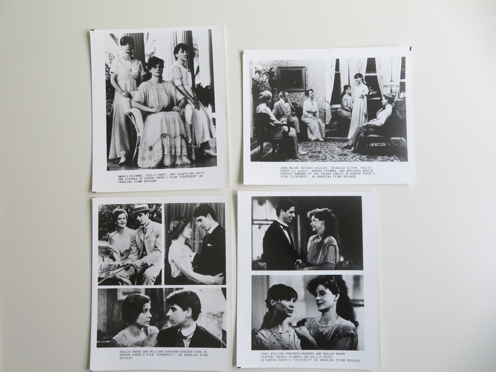 COURTSHIP PRESS KIT 1987 WILLIAM CONVERSE - ROBERTS HALLIE FOOTE Movie posters