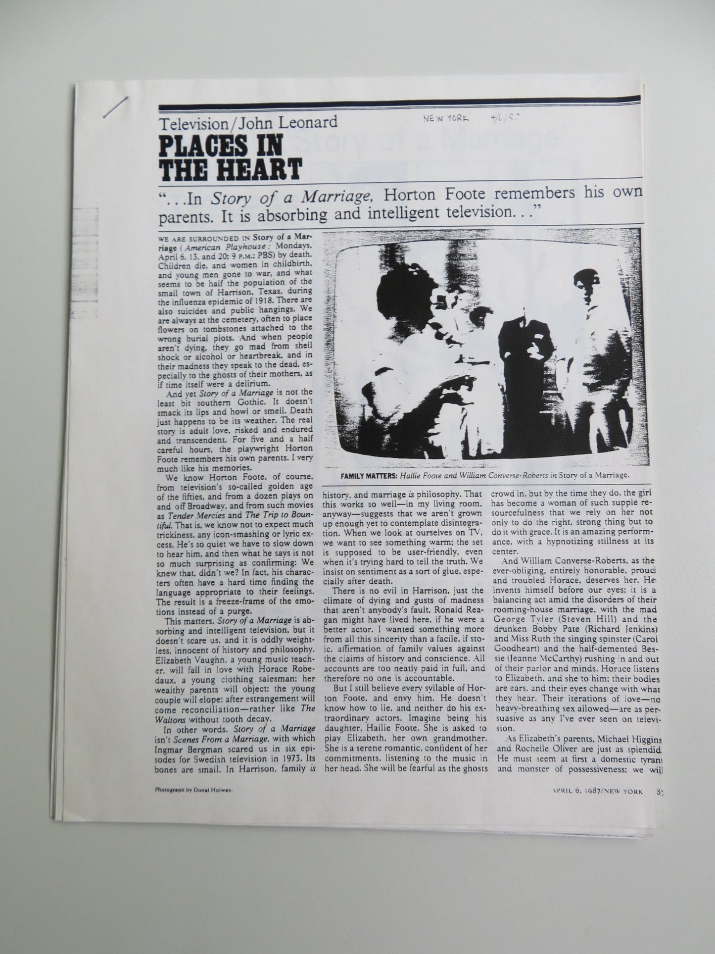 COURTSHIP PRESS KIT 1987 WILLIAM CONVERSE - ROBERTS HALLIE FOOTE Movie posters