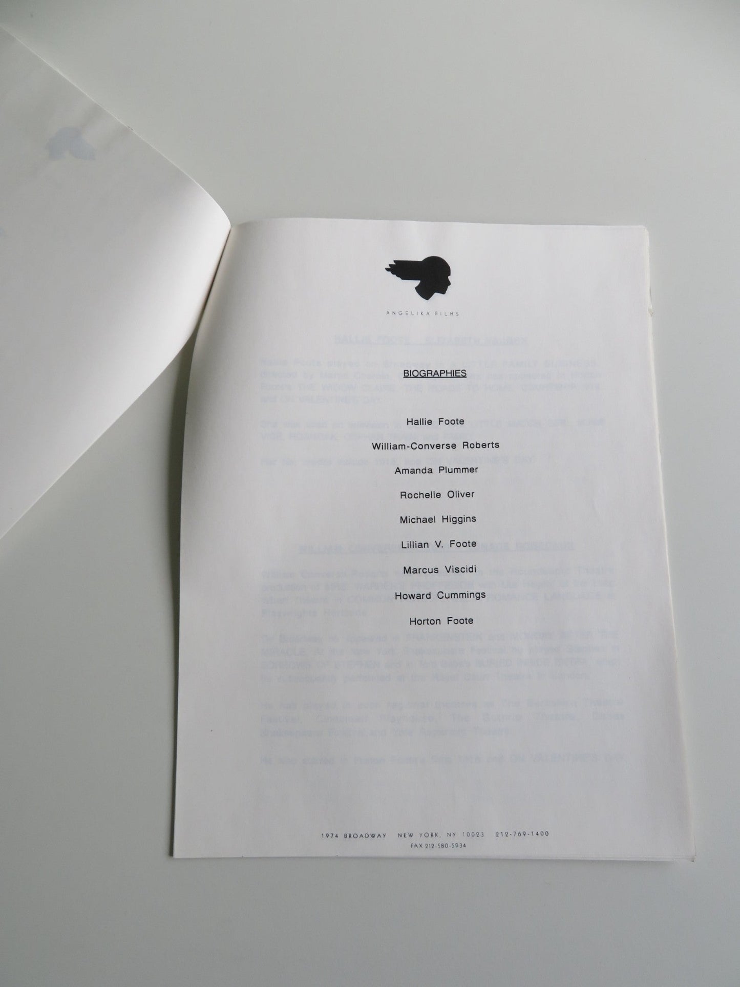 COURTSHIP PRESS KIT 1987 WILLIAM CONVERSE - ROBERTS HALLIE FOOTE Movie posters