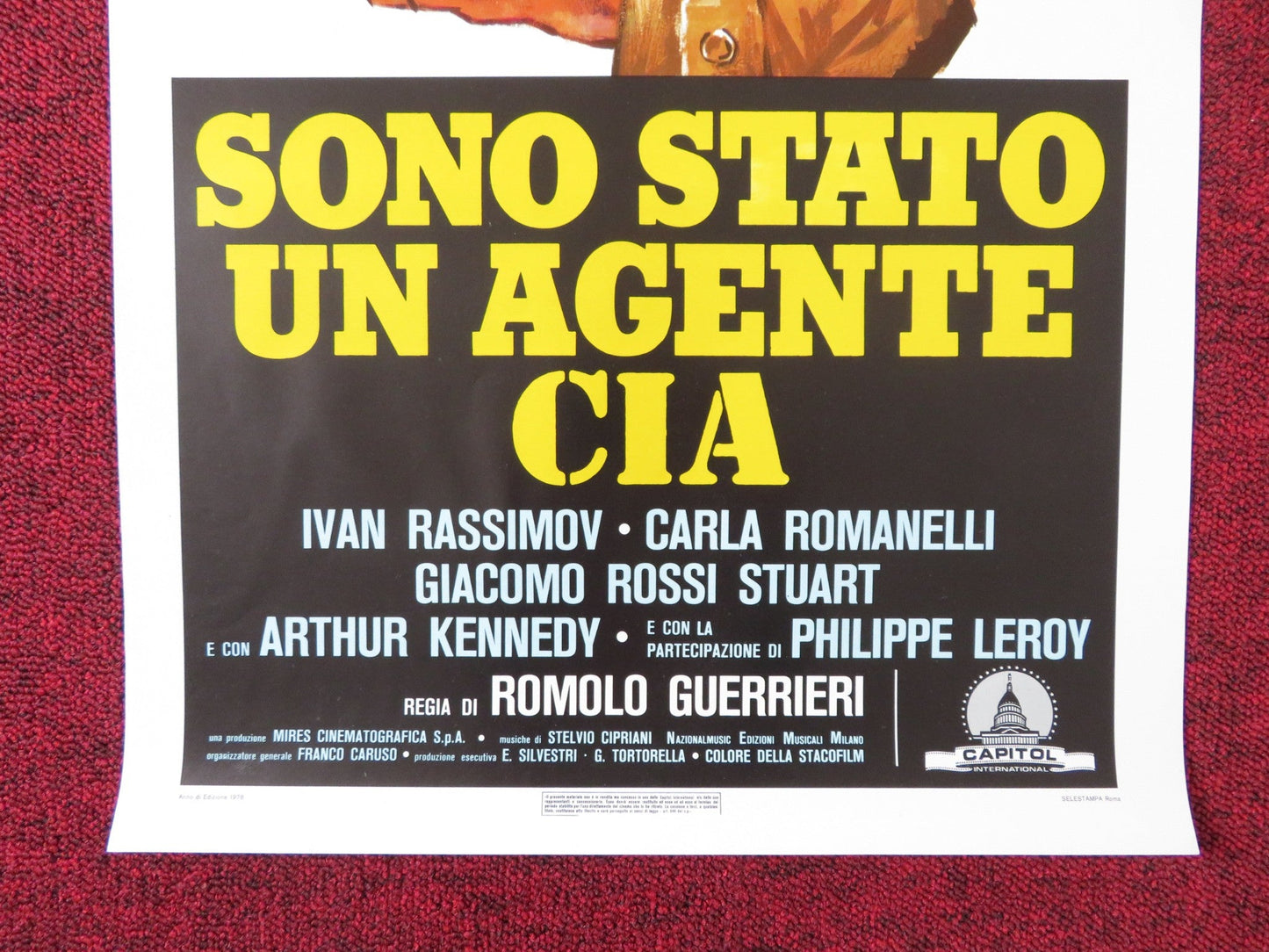 COVERT ACTION ITALIAN LOCANDINA POSTER DAVID JANSSEN CORINNE CLERY 1978 Rendezvous Cinema Movie posters