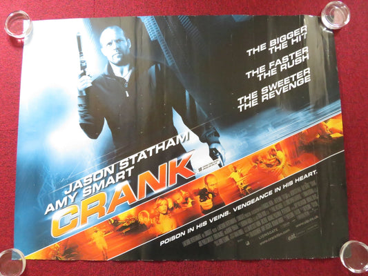 CRANK UK QUAD ROLLED POSTER JASON STATHAM AMY SMART 2006 Rendezvous Cinema Movie posters