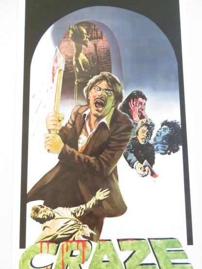 CRAZE US INSERT POSTER JACK PALANCE DIANA DORS 1974 Rendezvous Cinema Movie posters