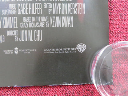 CRAZY RICH ASIANS UK QUAD ROLLED POSTER CONSTANCE WU MICHELLE YEOH 2018 Rendezvous Cinema Movie posters