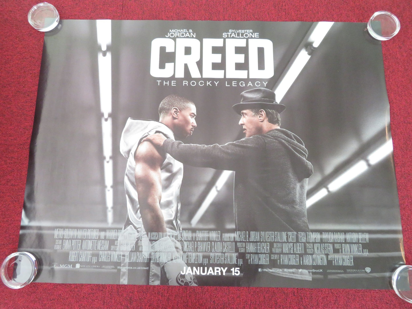 Creed UK Quad Rolled Poster Sylvester Stallone Michael B. Jordan 2015 Movie posters