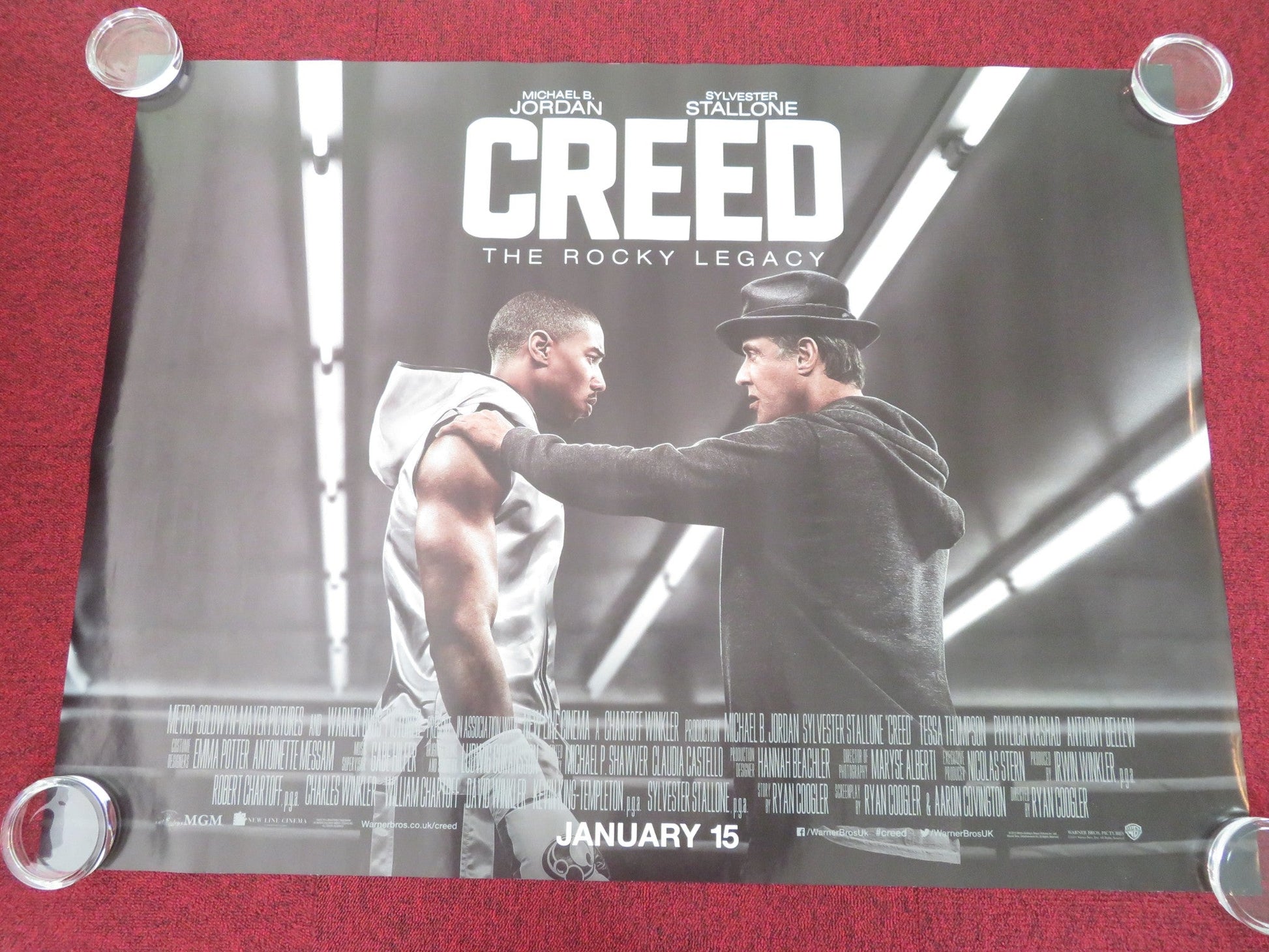 Creed UK Quad Rolled Poster Sylvester Stallone Michael B. Jordan 2015 Movie posters