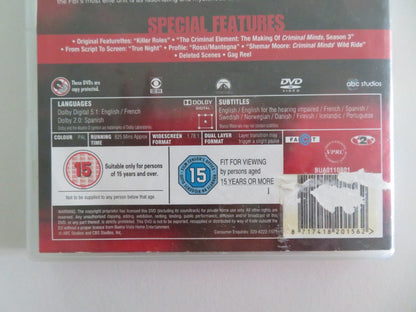 CRIMINAL MINDS SEASON 3 (DVD) JOE MANTEGNA THOMAS GIBSON 2007 REGION 2 Movie posters