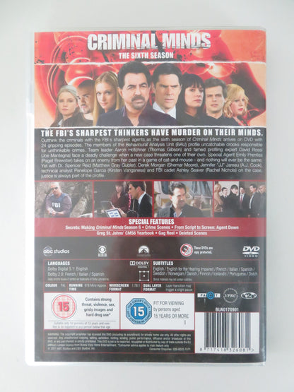 Criminal Minds - Season 6 (DVD) Kirsten Vangsness 2010 Region 2 Movie posters