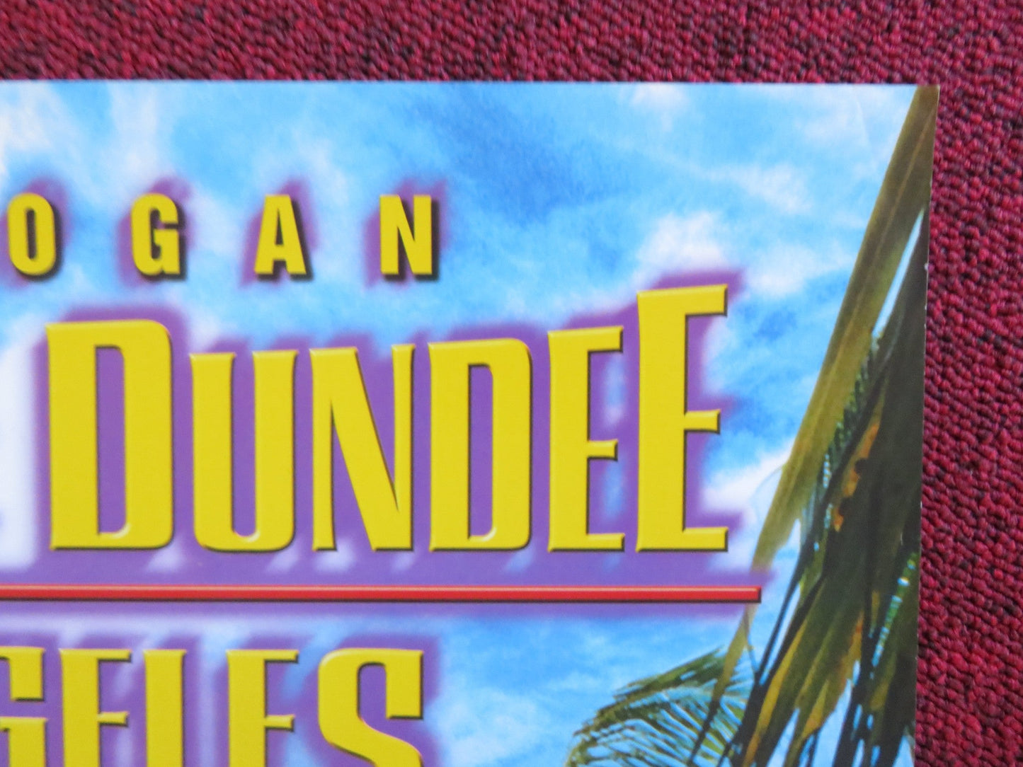 CROCODILE DUNDEE IN LOS ANGELES VHS VIDEO POSTER PAUL HOGAN LINDA KOZLOWSKI 2001 Rendezvous Cinema Movie posters