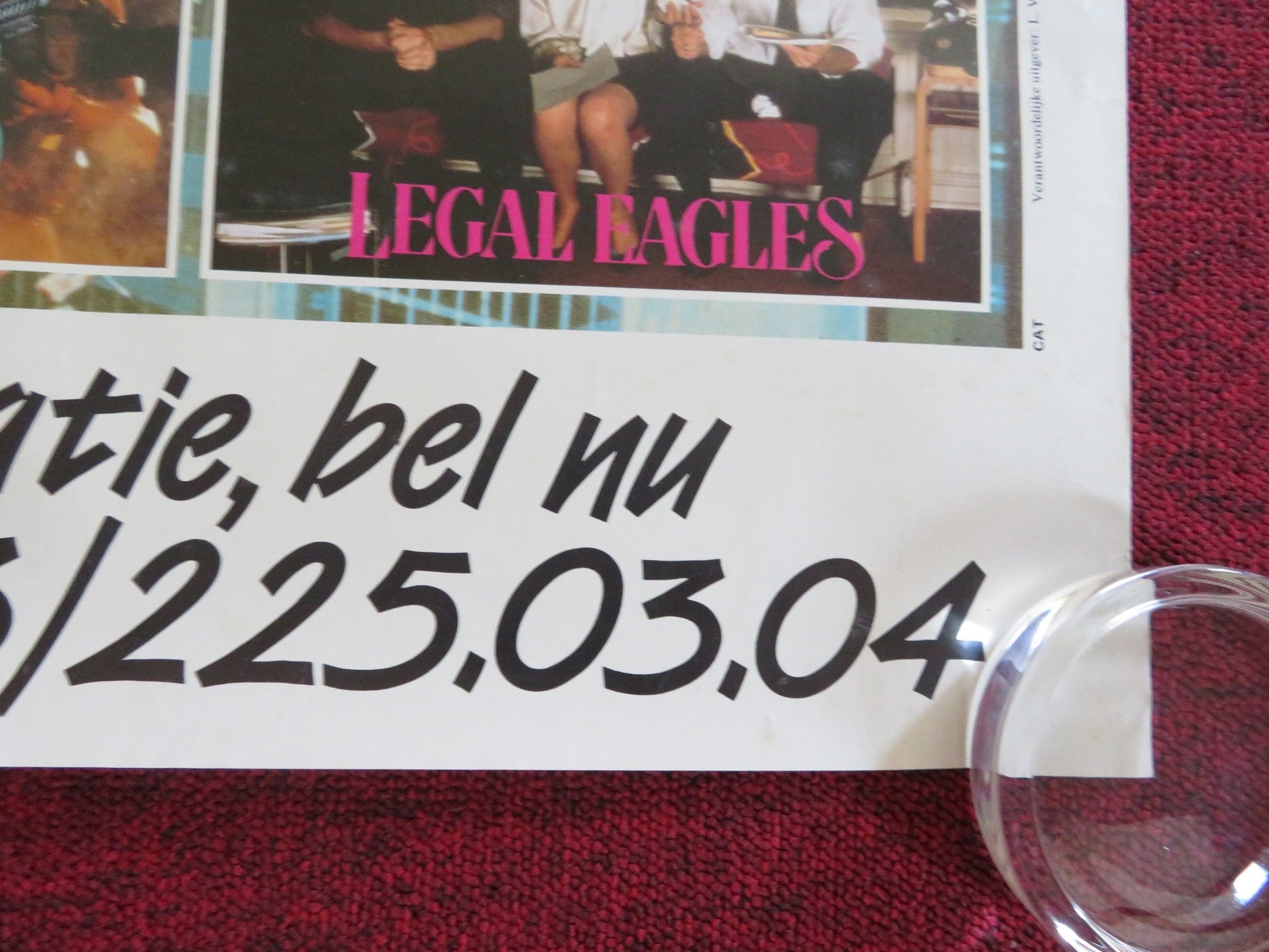 CROCODILE DUNDEE NETHERLANDS POSTER ROLLED PAUL HOGAN LINDA KOZLOWSKI 1986 Rendezvous Cinema Movie posters