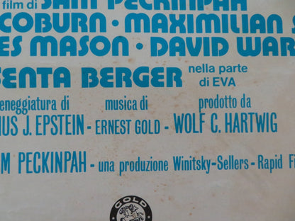 CROSS OF IRON ITALIAN LOCANDINA POSTER JAMES COBURN JAMES MASON 1977 Movie posters