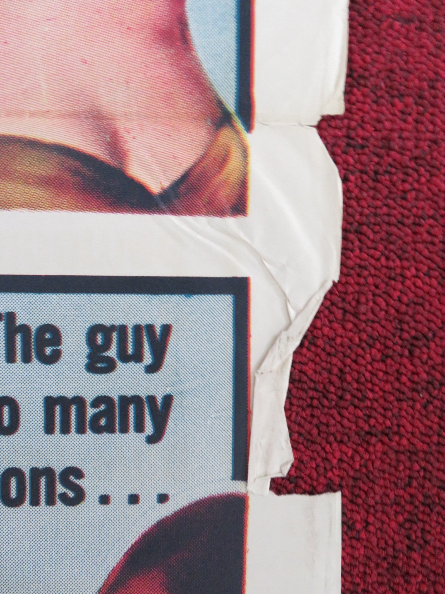 CROSS - UP / TIGER BY THE TAIL FOLDED US ONE SHEET POSTER LARRY PARKS 1958 Rendezvous Cinema Movie posters