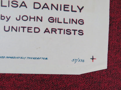 CROSS - UP / TIGER BY THE TAIL FOLDED US ONE SHEET POSTER LARRY PARKS 1958 Rendezvous Cinema Movie posters