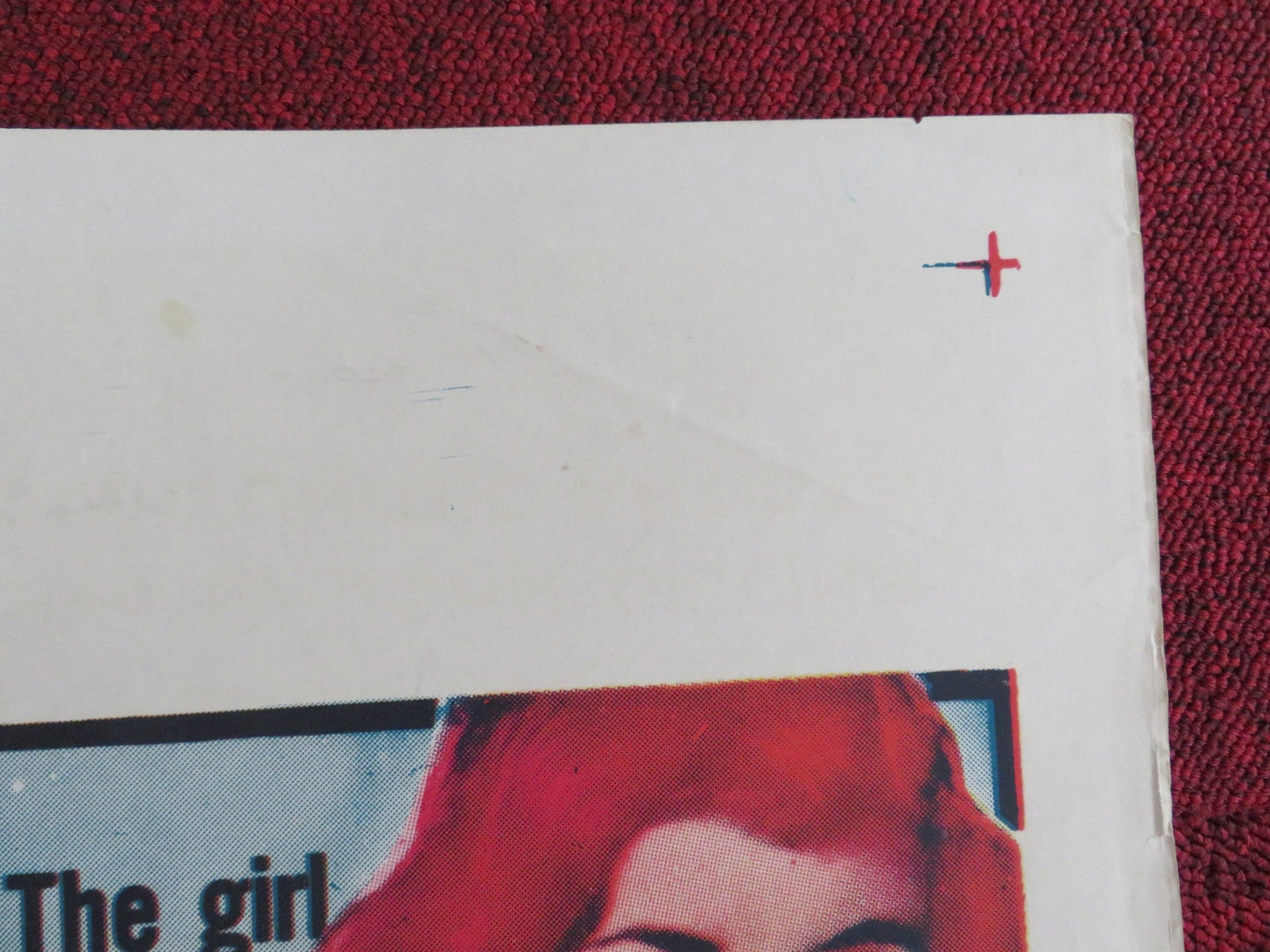 CROSS - UP / TIGER BY THE TAIL FOLDED US ONE SHEET POSTER LARRY PARKS 1958 Rendezvous Cinema Movie posters