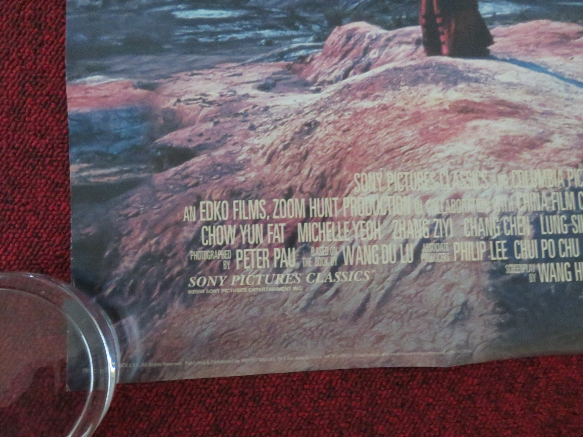 CROUCHING TIGER HIDDEN DRAGON US POSTER ROLLED CHOW YUN - FAT MICHELLE YEOH 2000 Movie posters