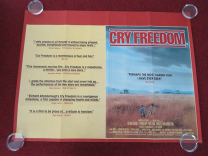 Cry Freedom UK Quad Rolled Poster Kevin Kline Denzel Washington 1987 Movie posters